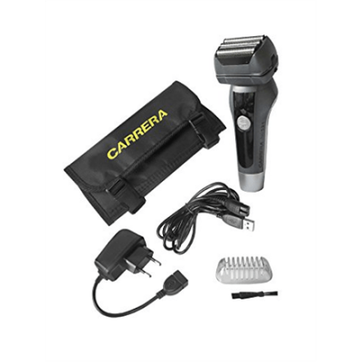 Carrera Men Shaver   521  Wet use, Rechargeable, Charging time 1,5 h, Lithium- ion, Battery life 1 h, Battery powered or powerplug, Number of shaver heads/blades 4, Grey/ black