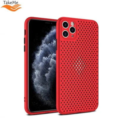 TakeMe "Дышащий" TPU Ультра-тонкий чехол-крышка для Samsung Galaxy A21s (A217F) Красный