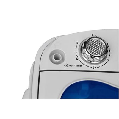 Adler Washing machine AD 8051 Top loading, Washing capacity 3 kg, Unspecified RPM, Unspecified, Depth 37 cm, Width 38 cm, White/Blue,