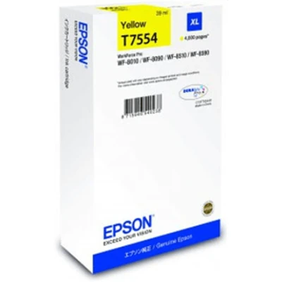 Epson T7554 XL Ink Cartridge, Yellow