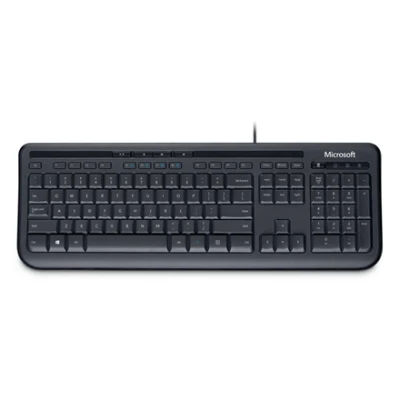 Microsoft ANB-00021 Wired Keyboard 600 Multimedia, Wired, Keyboard layout EN, 2 m, Black, English, 595 g