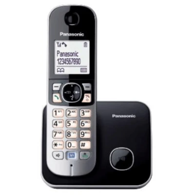 Panasonic Cordless KX-TG6811FXB Black, Caller ID, Wireless connection, Phonebook capacity 120 entries, Conference call, Built-in display, Speakerphone