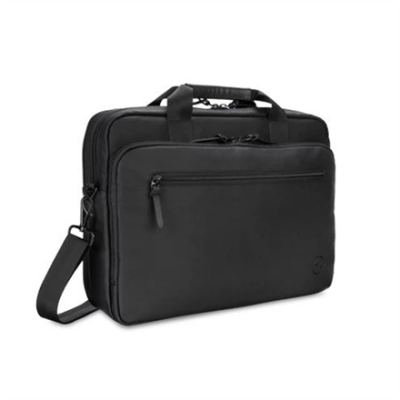 Dell Premier Slim 460-BCFT Fits up to size 15 ", Black, Shoulder strap, Full-grain PU leather, Messenger - Briefcase
