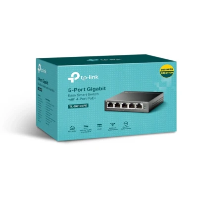 TP-LINK TL-SG105PE network switch Unmanaged L2 Gigabit Ethernet (10/100/1000) Black Power over Ethernet (PoE)