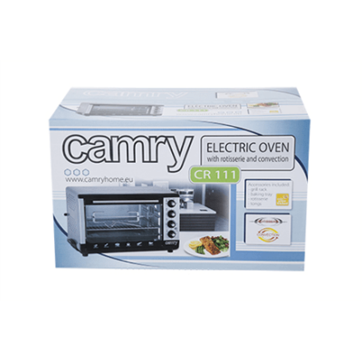 Camry Electric Oven CR 111 43 L, Silver/Black, 2000 W