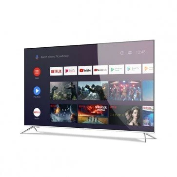 Allview QL65ePlay6100-U 65" (165cm) 4K UHD QLED Smart Android TV, Google Assistant, Silver Metallic Frame