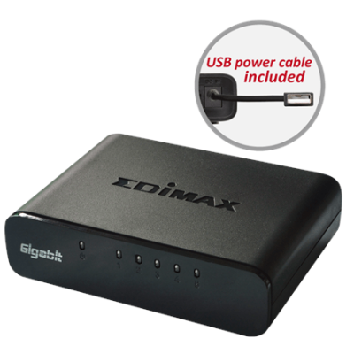 Edimax Desktop ES-5500G V3 Unmanaged, Desktop, 1 Gbps (RJ-45) ports quantity 5, Power supply type Single