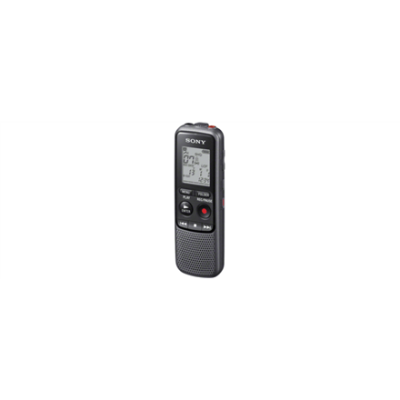 Sony ICD-PX240 Black, Grey, MP3 playback, LCD Display, MAX. RECORDING TIME MP3 8KBPS (MONAURAL)1043 Hrs 0 MinMAX. RECORDING TIME MP3 48KBPS (MONAURAL)173 Hrs 0 MinMAX. RECORDING TIME MP3 128KBPS65 Hrs 10 MinMAX. RECORDING TIME MP3 192KBPS43 Hrs 25 Mi...