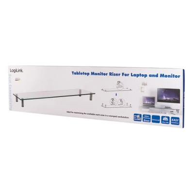 Logilink Tabletop monitor riser BP0060 Other, Maximum weight (capacity) 20 kg, Transparent