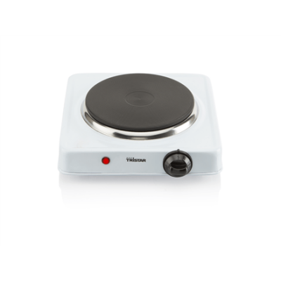 Tristar Free standing table hob KP-6185 Number of burners/cooking zones 1, Rotary, Black, White, Hot plate, Electric