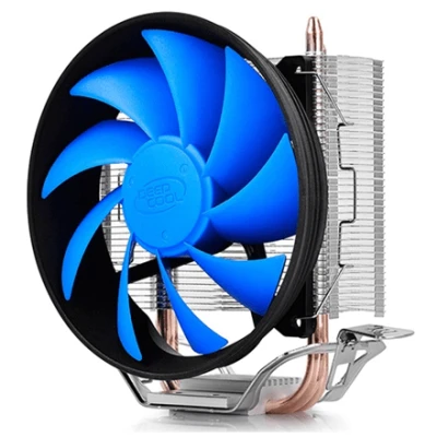 Deepcool "Gammaxx 200T" universal cooler, 2 heatpipes, 120mm PWM fan,  Intel Socket LGA115X / 775, 95 W TDP and AMD Socket FMxx/AMxx, 100W TDP  Cooler