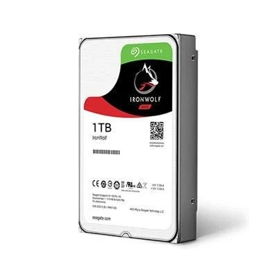 SEAGATE NAS HDD 1TB IronWolf 5900rpm 6Gb/s SATA 64MB cache 3.5inch 24x7 for NAS and RAID rackmount systemes BLK