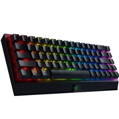 Razer BlackWidow V3 Mini HyperSpeed Mechanical Gaming Keyboard, Yellow Switch, Nordic Layout, Wireless, Black