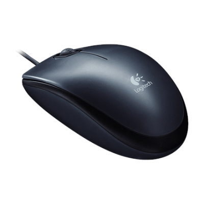 Logitech Mouse M100 Wired, No, Black,