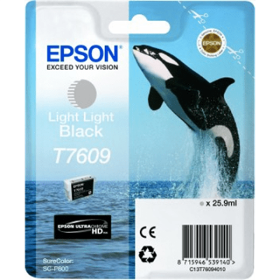 Epson T7609 Ink Cartridge, Light Light Black