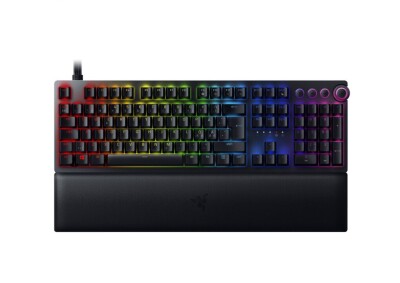 Razer Huntsman V2, Optical Gaming Keyboard, RGB LED light, Nordic, Black, Wired