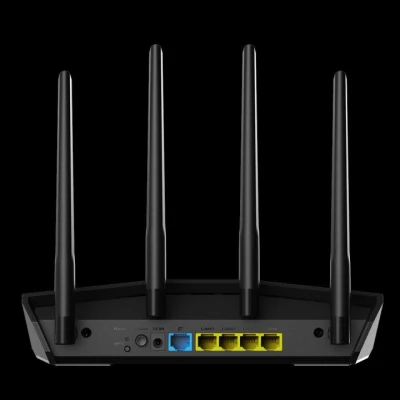ASUS RT-AX55 wireless router Dual-band (2.4 GHz / 5 GHz) Gigabit Ethernet Black