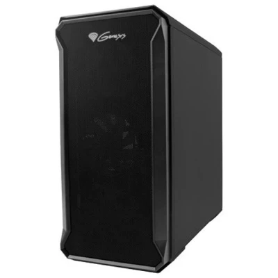 GENESIS IRID 503 PC case, Micro tower, 2xUSB 2.0, 2x Jack, 1xUSB 3.0, Black
