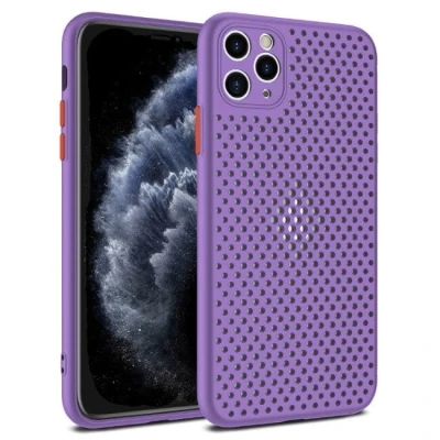 TakeMe "Дышащий" TPU Ультра-тонкий чехол-крышка для Apple iPhone X / Xs Фиолетовый