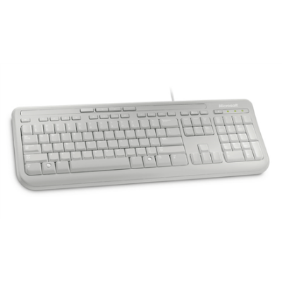 Microsoft ANB-00032 Wired Keyboard 600 Standard, Wired, Keyboard layout EN, 2 m, White, English, 595 g