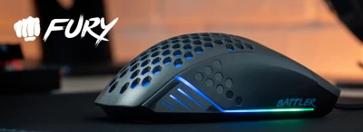 Fury Battler, 6400 DPI, RGB LED light, Wired Optical Gaming Mouse