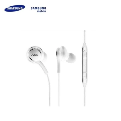 Samsung EO-IG955 AKG для Galaxy S8 / S8+ Стерео 3.5mm Наушники с Микрофоном 1.2m Кабель Белые (OEM)