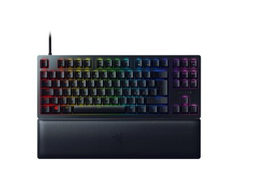 Razer Huntsman V2 Tenkeyless, Optical Gaming Keyboard, RGB LED light, Nordic, Black, Wired, Linear Red Switch