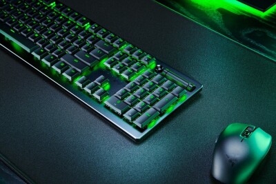 Razer Gaming Keyboard Deathstalker V2 Pro RGB LED light, NORD, Wireless, Black, Optical Switches (Linear), Numeric keypad