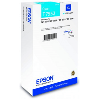 Epson T7552 XL Ink Cartridge, Cyan