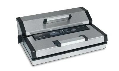 Vacuum Sealer Caso FastVac 3000 Automatic, Stainless Steel, 180 W, Film Box, Includes 20 bags – 20 x 30 cm / 30 x 40 cm; Including 1 x professional film roll 30 cm x 600 cm; Includes vacuum hose for canister.