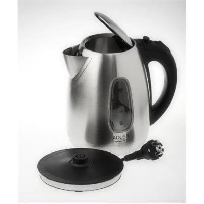 Adler AD 1223 Standard kettle, Stainless steel, Stainless steel, 2200 W, 1.7 L, 360° rotational base