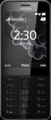 Nokia 230 Dark Silver, 2.8 ", TFT, 240 x 320 pixels, 16 MB, Dual SIM, Mini-SIM, Bluetooth, 3.0, USB version microUSB 1.1, Built-in camera, Main camera 2 MP, Secondary camera 2 MP, 1200 mAh