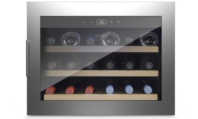 Caso Wine cooler WineSafe 18 EB  Bottles capacity up to 18 bottles, Cooling type Compressor technology, Stainless steel