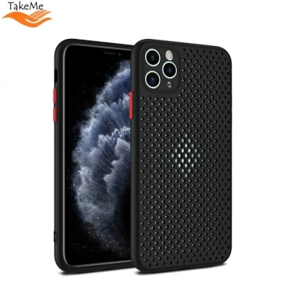 TakeMe "Дышащий" TPU Ультра-тонкий чехол-крышка для Samsung Galaxy A21s (A217F) Черный