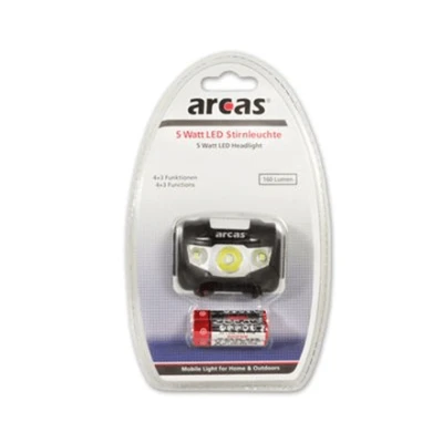 Arcas Headlight ARC5 1 LED+2 Flood light LEDs, 5 W, 160 lm, 4+3 light functions
