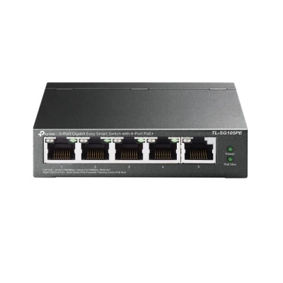 TP-LINK TL-SG105PE network switch Unmanaged L2 Gigabit Ethernet (10/100/1000) Black Power over Ethernet (PoE)