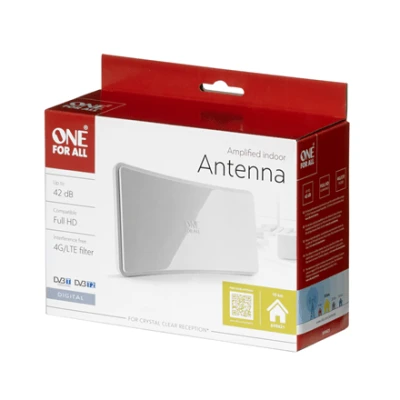 ONE For ALL White Indoor Antenna, 42 dB