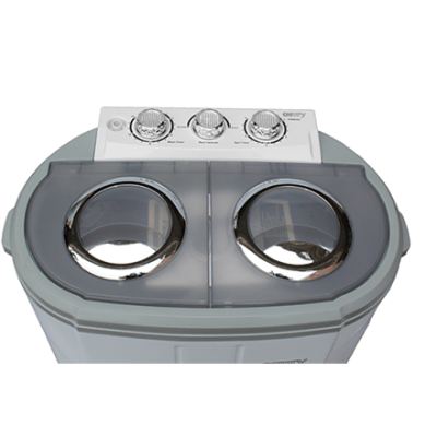 Camry Washing machine CR 8052 Top loading, Washing capacity 3 kg, 1300 RPM, Depth 40 cm, Width 60 cm, White-Grey,