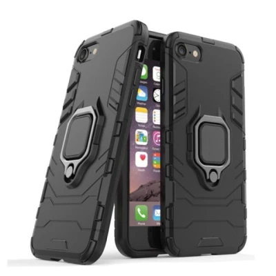 TakeMe Armor задний чехол-крышка со стендом / держателем на палец / с магнитом для авто держателя для Apple iPhone SE (2020) / 7 / 8 Черный
