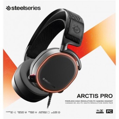 SteelSeries Black, Gaming headset, Arctis Pro, Built-in microphone, USB / 3.5mm